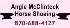 Angie McClintock Horse Shoeing logo